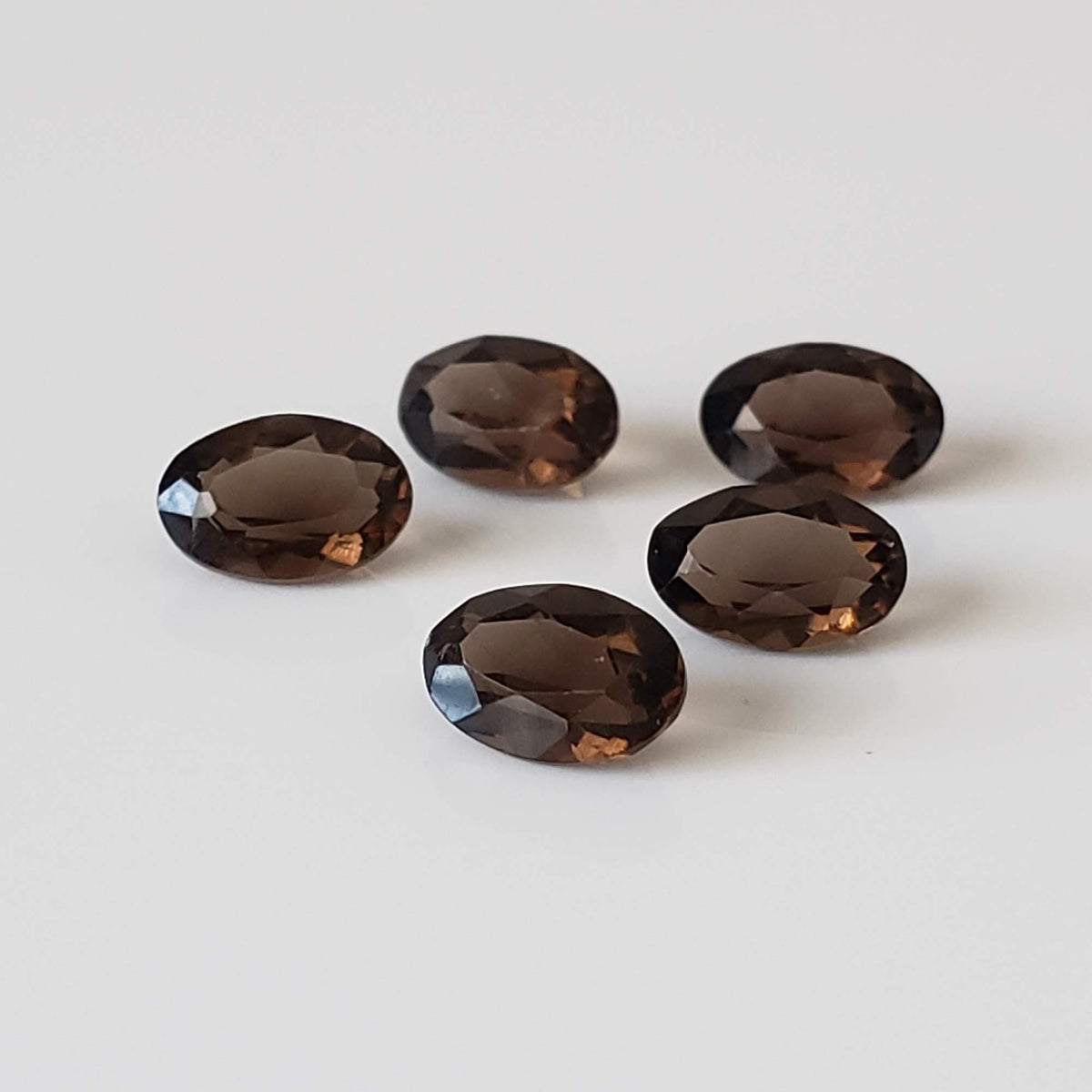  Smoky Quartz | 5 Piece Lot | Oval Cut | 6x4mm, 2.0tcw 2