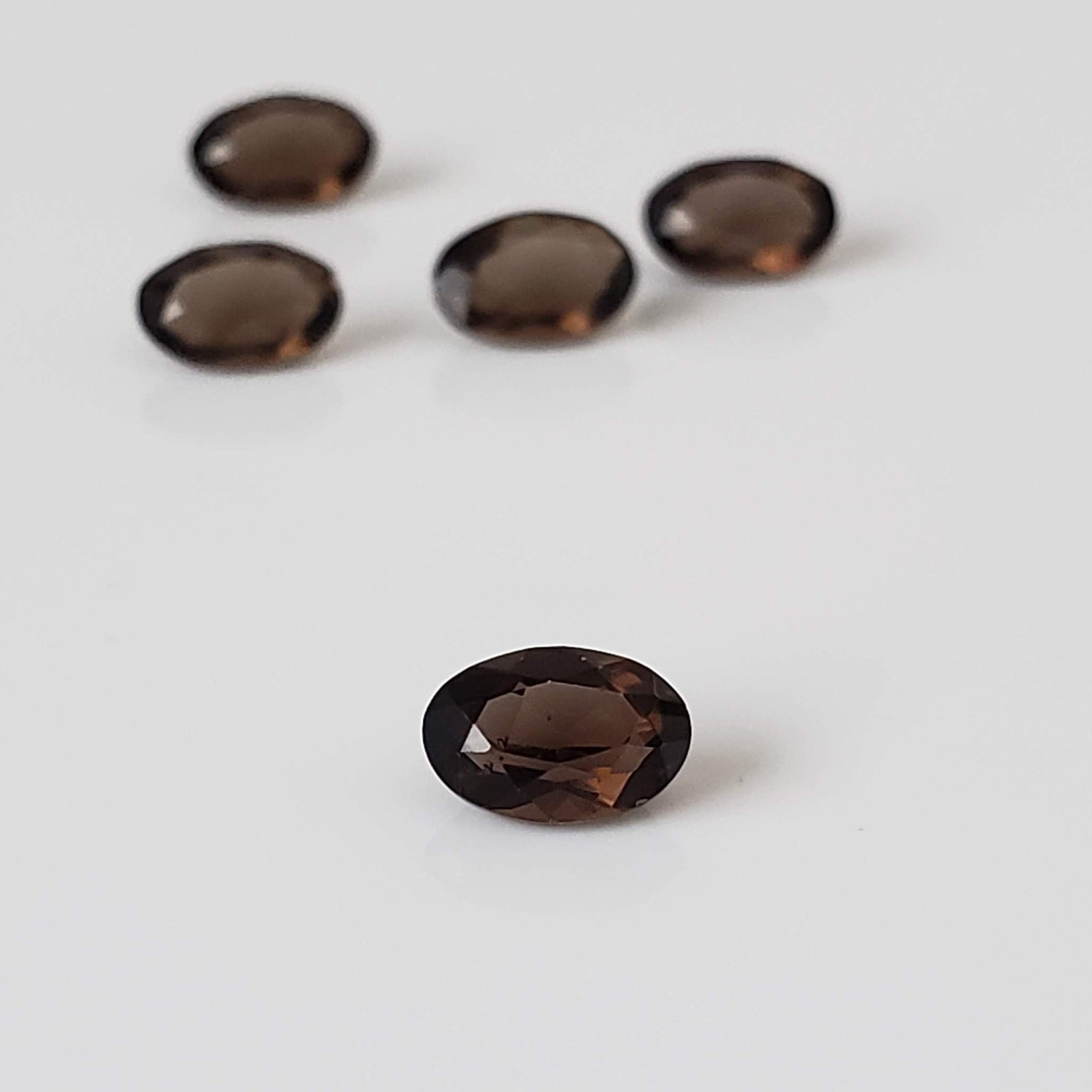  Smoky Quartz | 5 Piece Lot | Oval Cut | 6x4mm, 2.0tcw 4