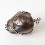  Smoky Quartz Pendant | 925 Silver Wire Wrapped Pendant | Natural Tumbled Smoky Quartz 2