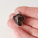  Smoky Quartz Pendant | 925 Silver Wire Wrapped Pendant | Natural Tumbled Smoky Quartz 6