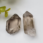  Smoky Quartz Points (Pair) | Clear Crystal Points | Italy | SO24 2