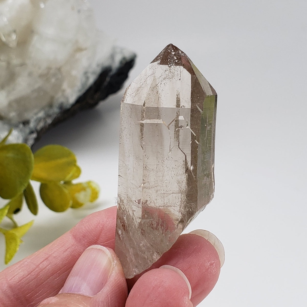  Smoky Quartz Points (Pair) | Clear Crystal Points | Italy | SO24 5