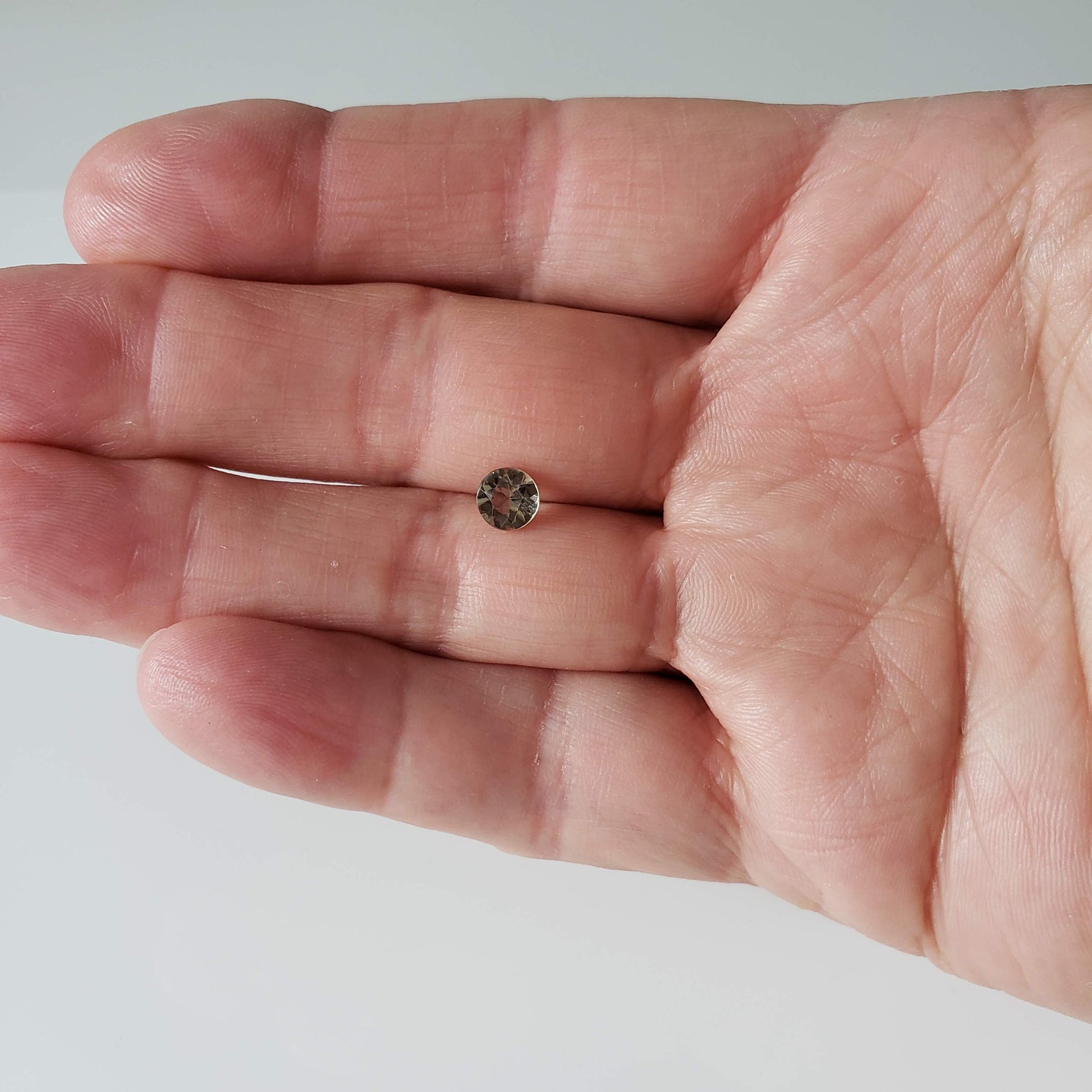  Smoky Quartz | Round Diamond Cut | 6 mm 7