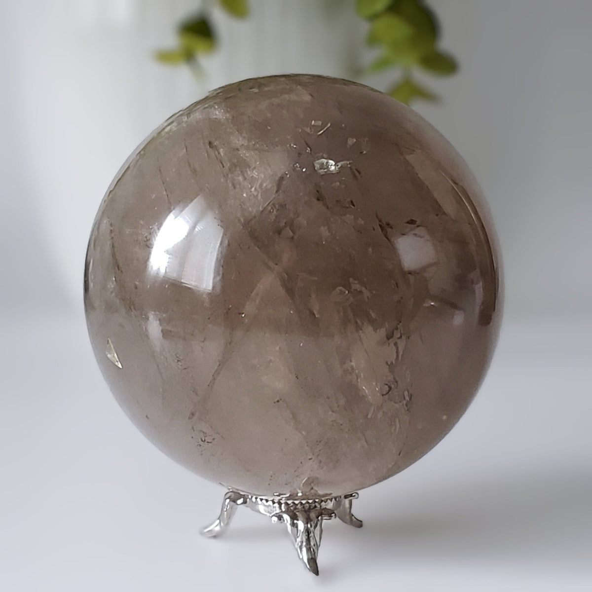  Smoky Quartz Sphere | 101 mm 4 inches | 1270 Grams | Brazil 1
