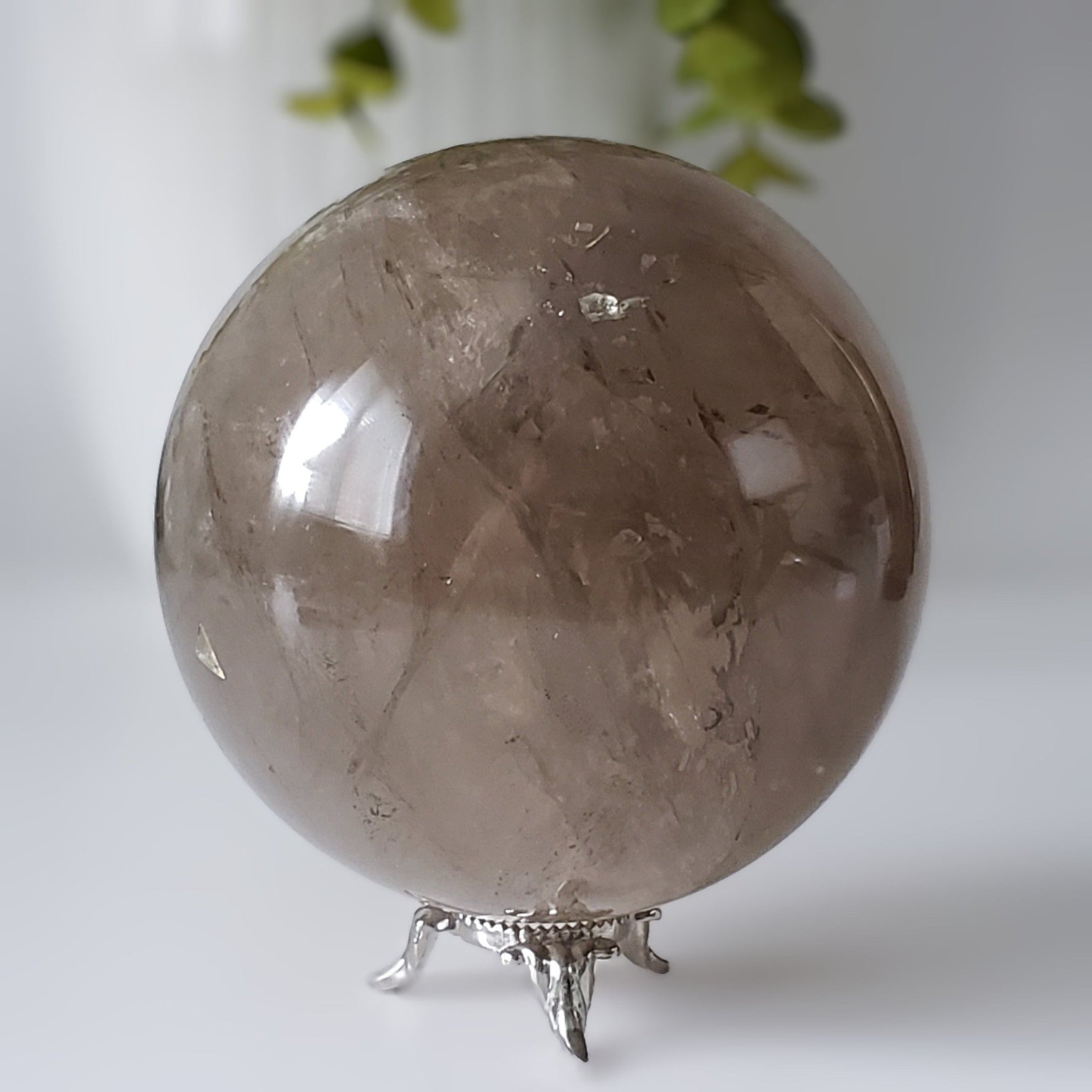  Smoky Quartz Sphere | 101 mm 4 inches | 1270 Grams | Brazil 1