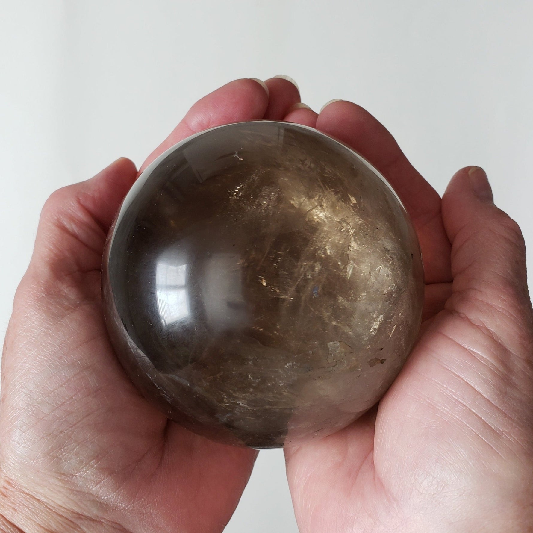  Smoky Quartz Sphere | 101 mm 4 inches | 1270 Grams | Brazil 8
