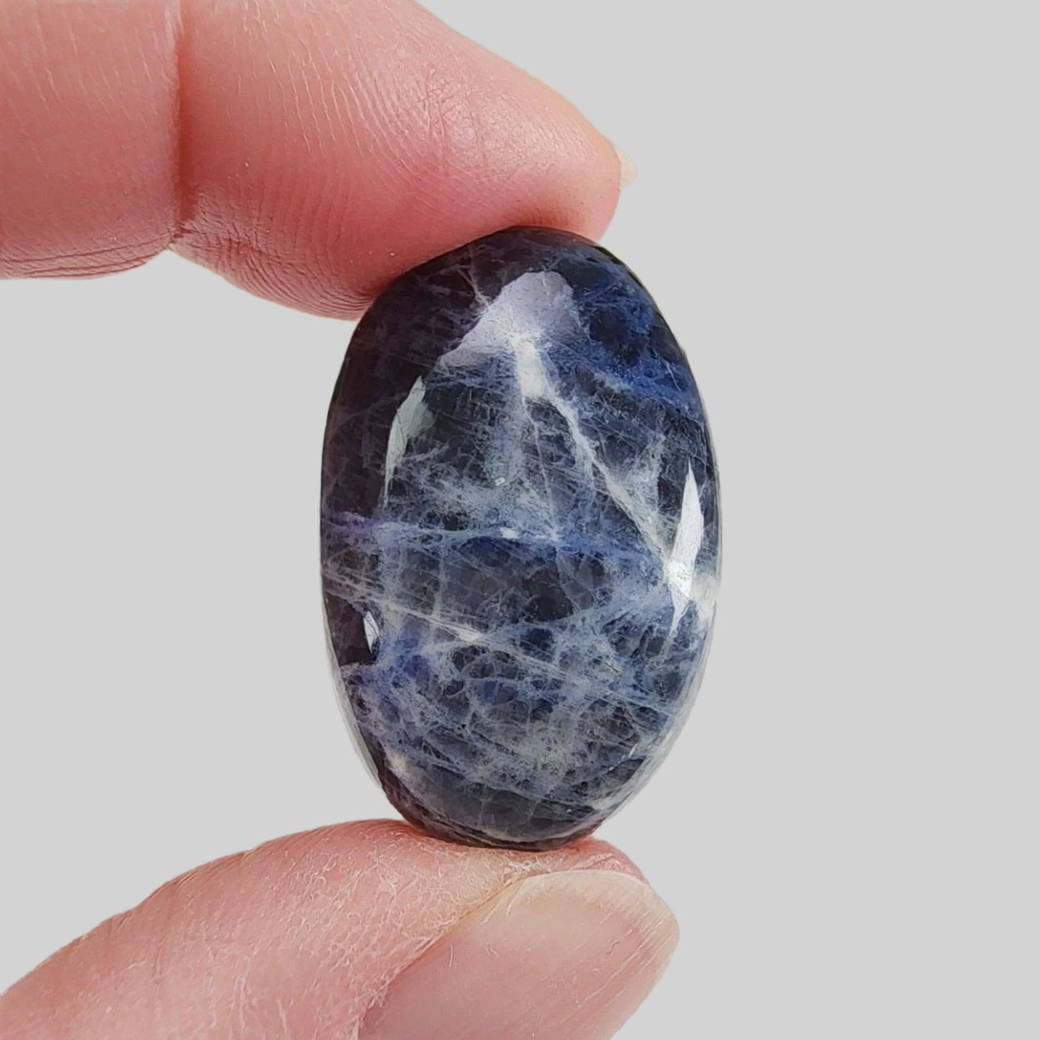  Sodalite | Oval Cabochon | Navy Blue | 32x20mm 43.6ct | Africa 1