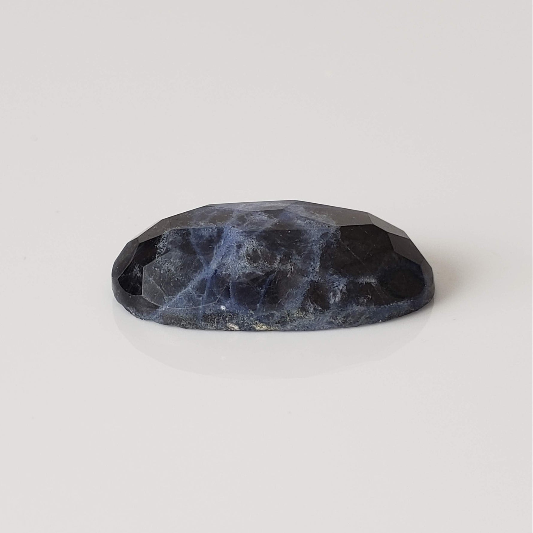 Sodalite | Oval Facet Cabochon | Navy Blue | 28x18mm 24.9ct | Canada 3