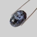 Sodalite | Oval Facet Cabochon | Navy Blue | 28x18mm 24.9ct | Canada 0