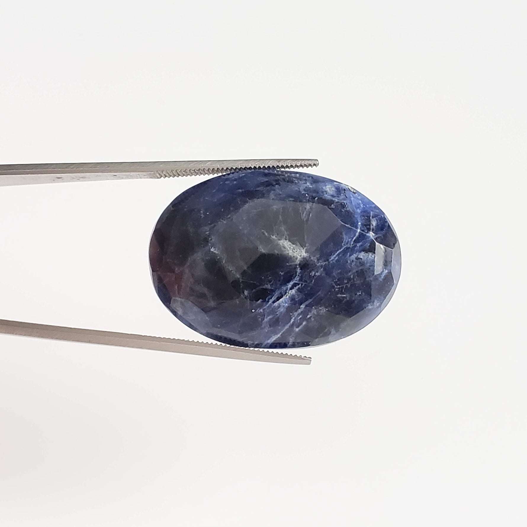  Sodalite | Oval Facet Cabochon | Navy Blue | 29x20.5mm 27ct | Canada 2