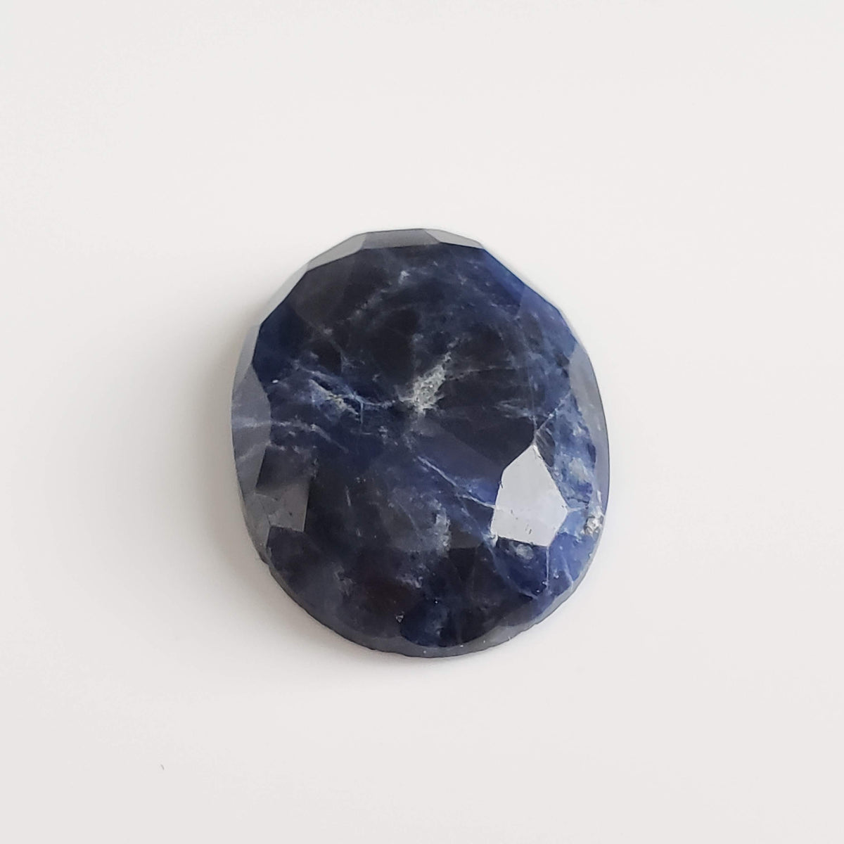  Sodalite | Oval Facet Cabochon | Navy Blue | 29x20.5mm 27ct | Canada 3