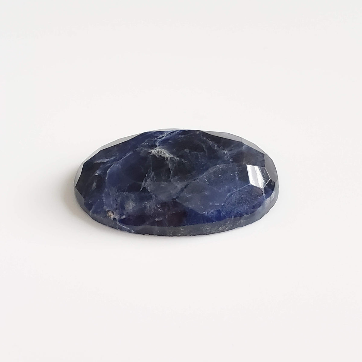  Sodalite | Oval Facet Cabochon | Navy Blue | 29x20.5mm 27ct | Canada 5
