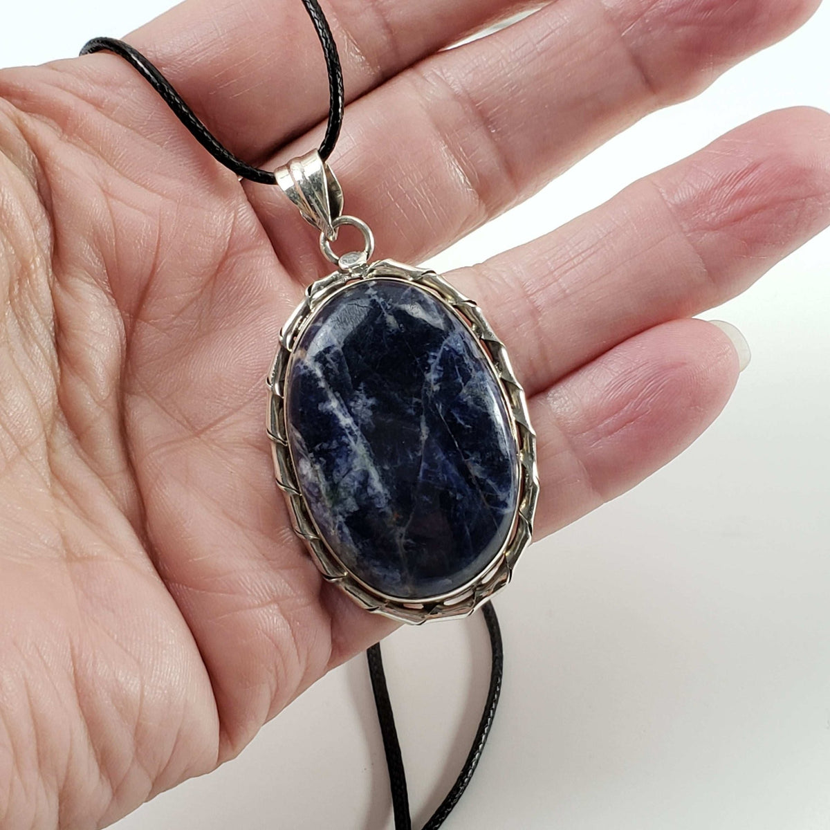 Sodalite Pendant | 925 Sterling Silver 1