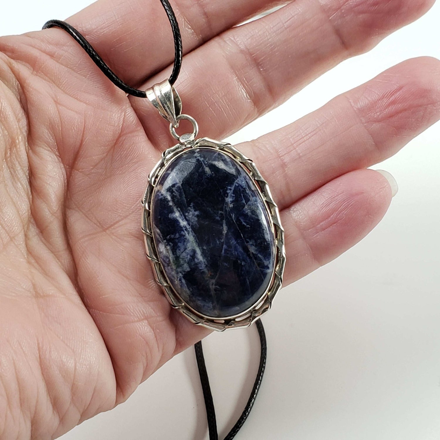  Sodalite Pendant | 925 Sterling Silver 1