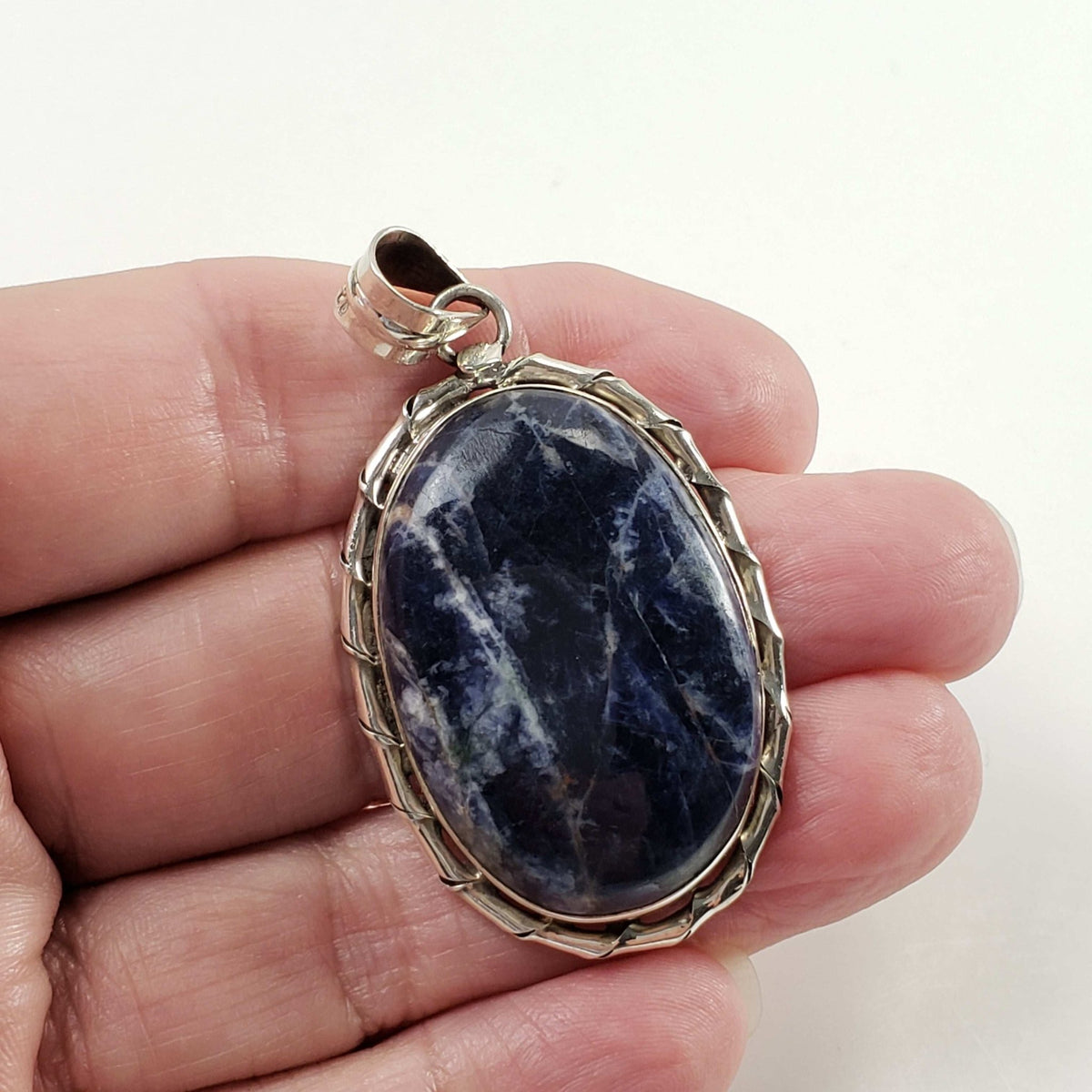  Sodalite Pendant | 925 Sterling Silver 5