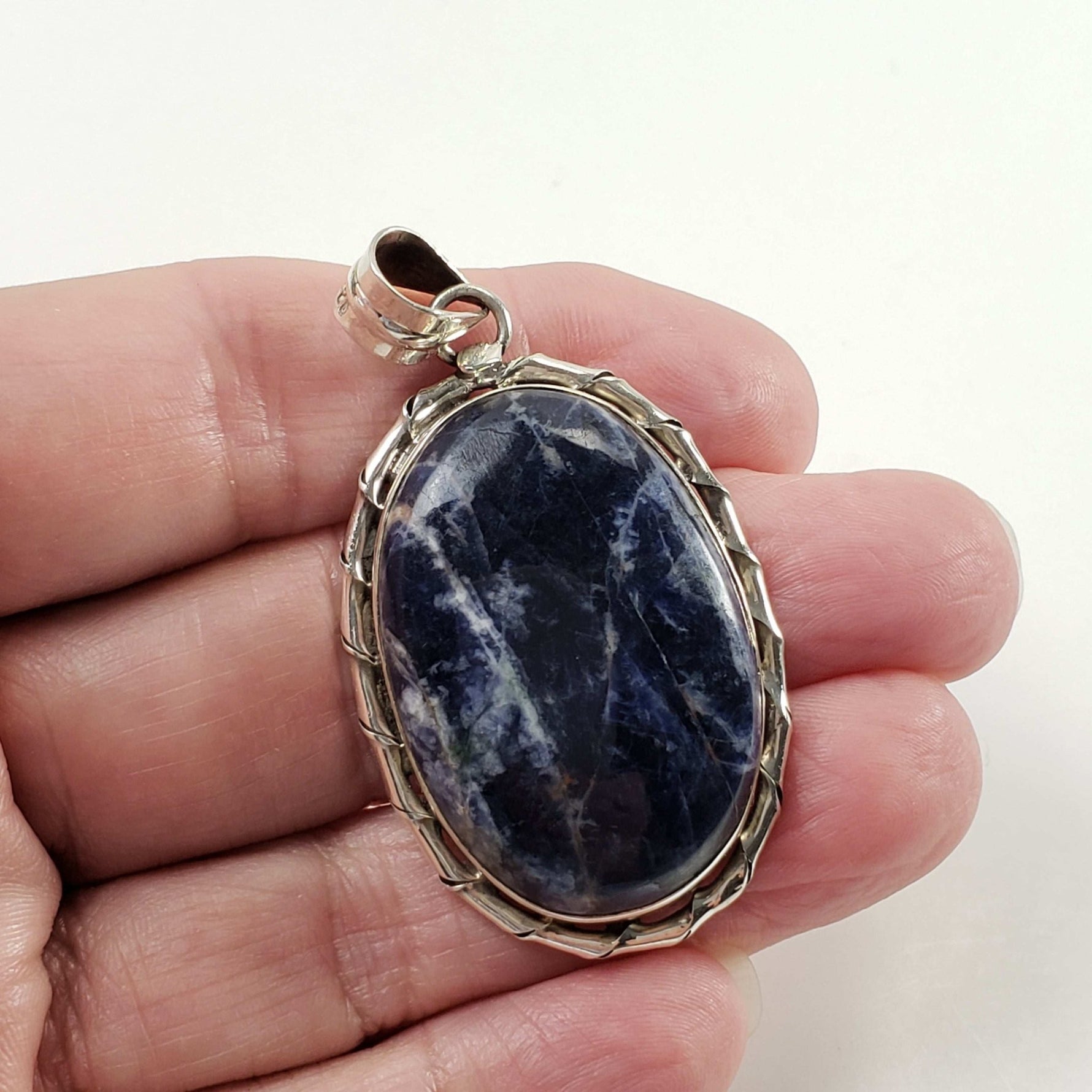  Sodalite Pendant | 925 Sterling Silver 5