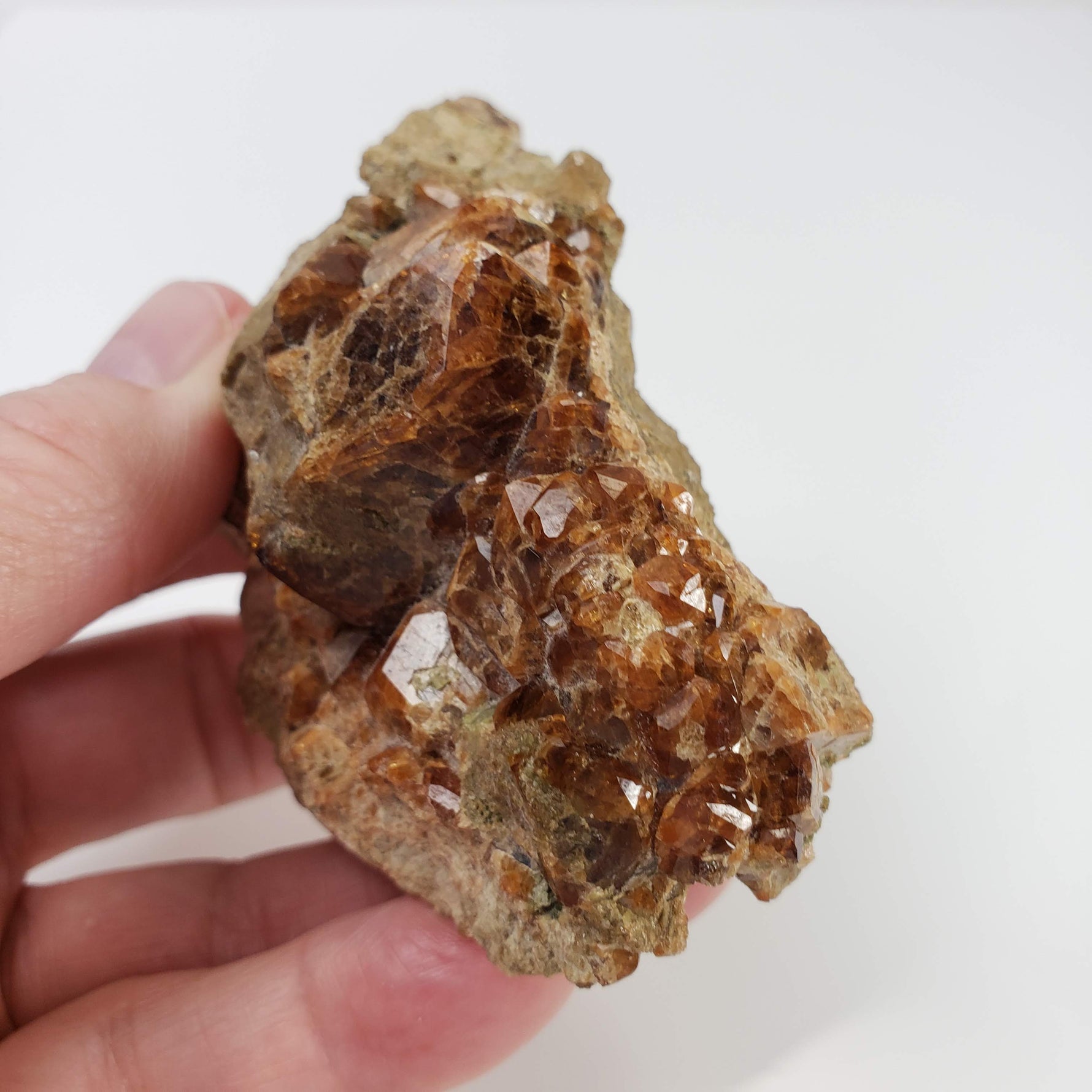  Spessartine Garnet Crystals on Matrix | Orange | 240 Grams | Kern County, CA 7