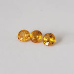  Spessartite Garnet | 3 piece Lot | Round Cut | 4.8mm 1