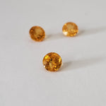  Spessartite Garnet | 3 piece Lot | Round Cut | 4.8mm 3