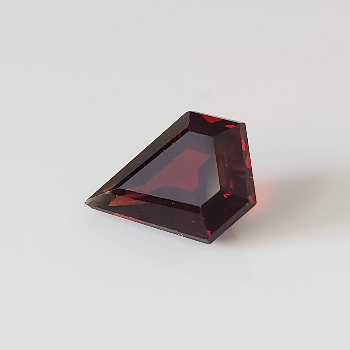  Spessartite Garnet | Kite Shape Cut | Dark Red Orange | 7.5x9.7mm 2.3ct 