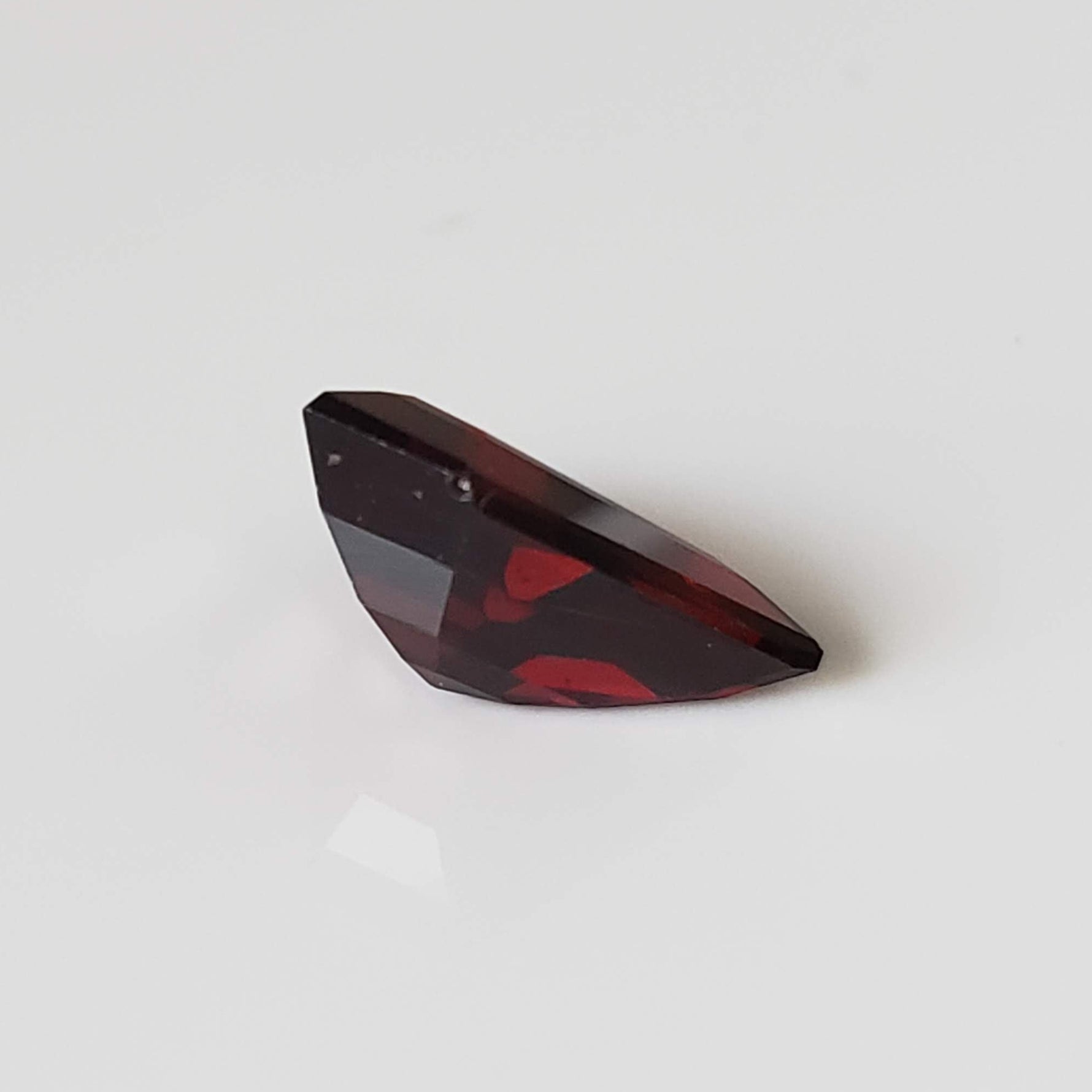  Spessartite Garnet | Kite Shape Cut | Dark Red Orange | 7.5x9.7mm 2.3ct 3
