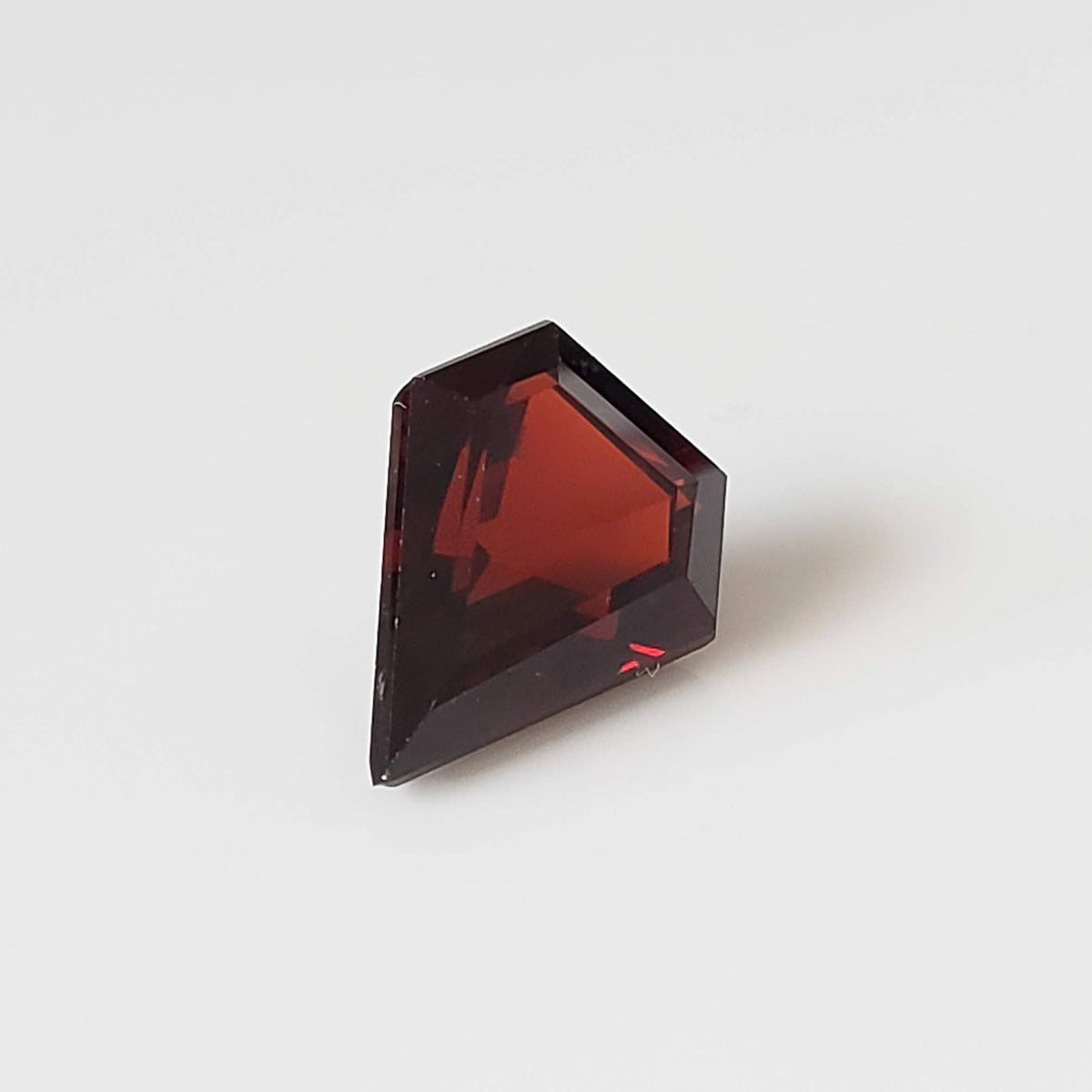  Spessartite Garnet | Kite Shape Cut | Dark Red Orange | 7.5x9.7mm 2.3ct 2