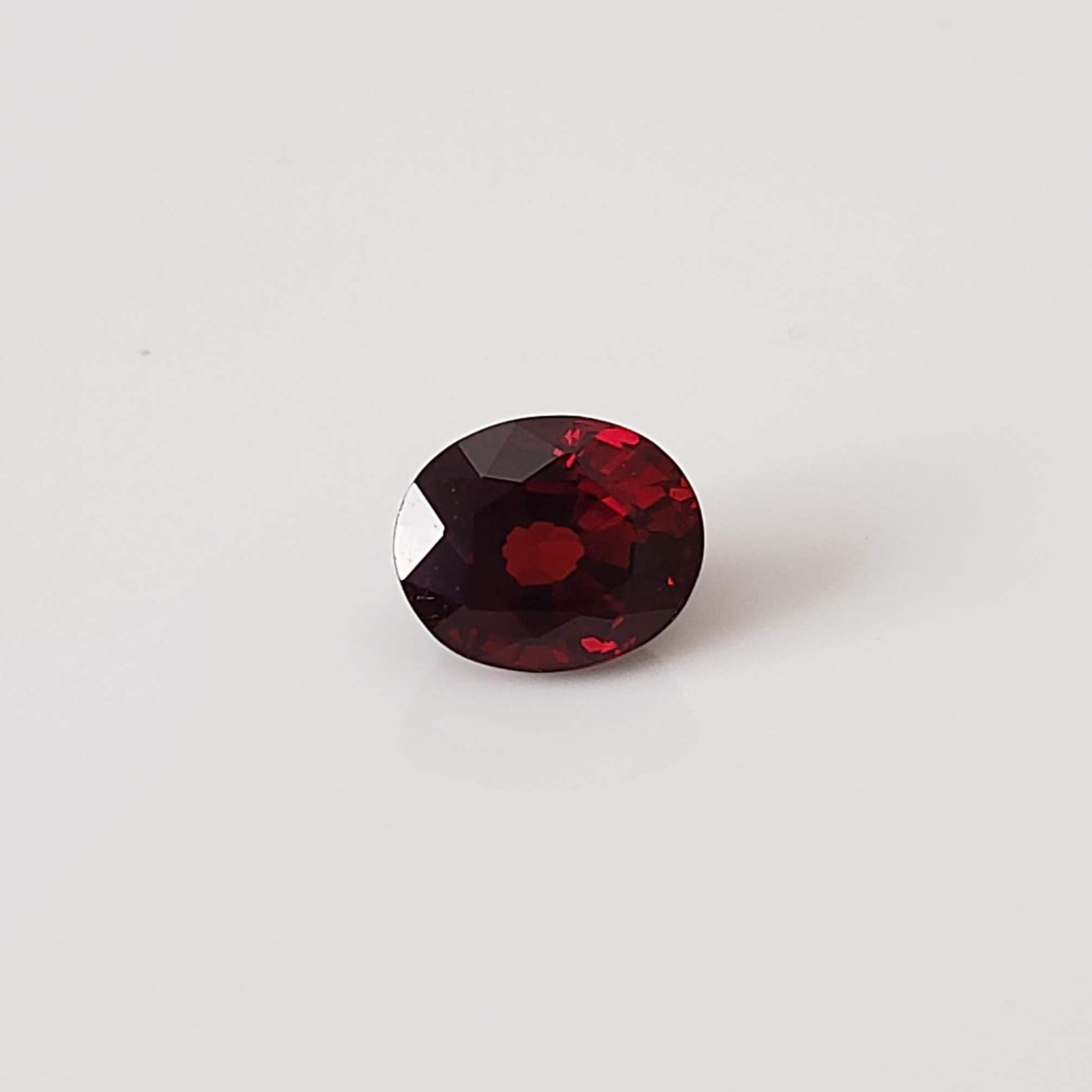  Spessartite Garnet | Oval Cut | Reddish Orange | 6x4.8mm 1.0ct 2