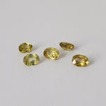  Sphene | 5 Piece Gemstone Lot | Oval Cut | Canary Yellow | Mix Size Lot 