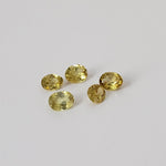  Sphene | 5 Piece Gemstone Lot | Oval Cut | Canary Yellow | Mix Size Lot 1