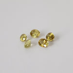  Sphene | 5 Piece Gemstone Lot | Oval Cut | Canary Yellow | Mix Size Lot 2