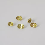  Sphene | 5 Piece Gemstone Lot | Oval Cut | Canary Yellow | Mix Size Lot 3