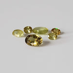  Sphene | 6 Piece Gemstone Lot | Oval Cut | Yellow | 3.7x3.0-7.0x4.7mm 2.15tcw 3