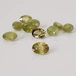 Sphene | Oval Cut | Lime Green | 7x5mm 5