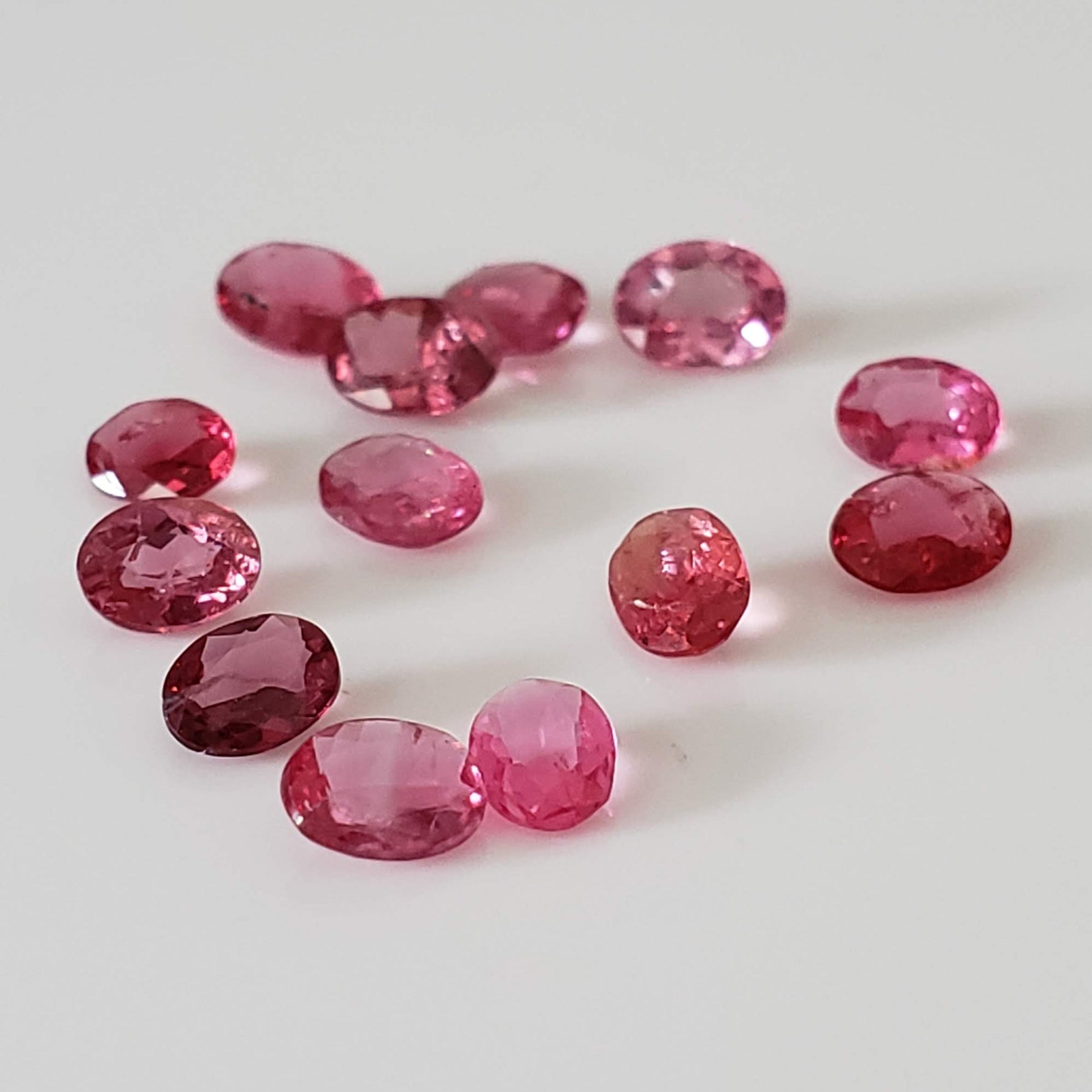 Spinel | 13 Piece Gemstone Lot | Oval Cut | Red | 1.88tcw 1