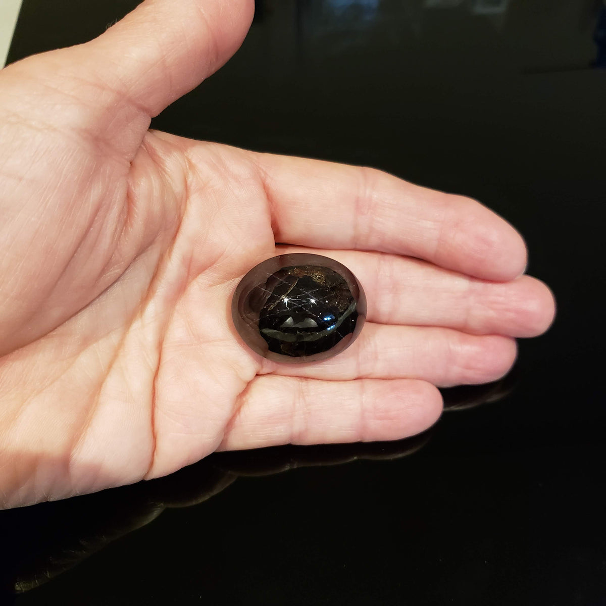  Star Garnet | Untreated Garnet | Oval Cabochon | Blood Red | 33x26.8mm 185.2ct 6