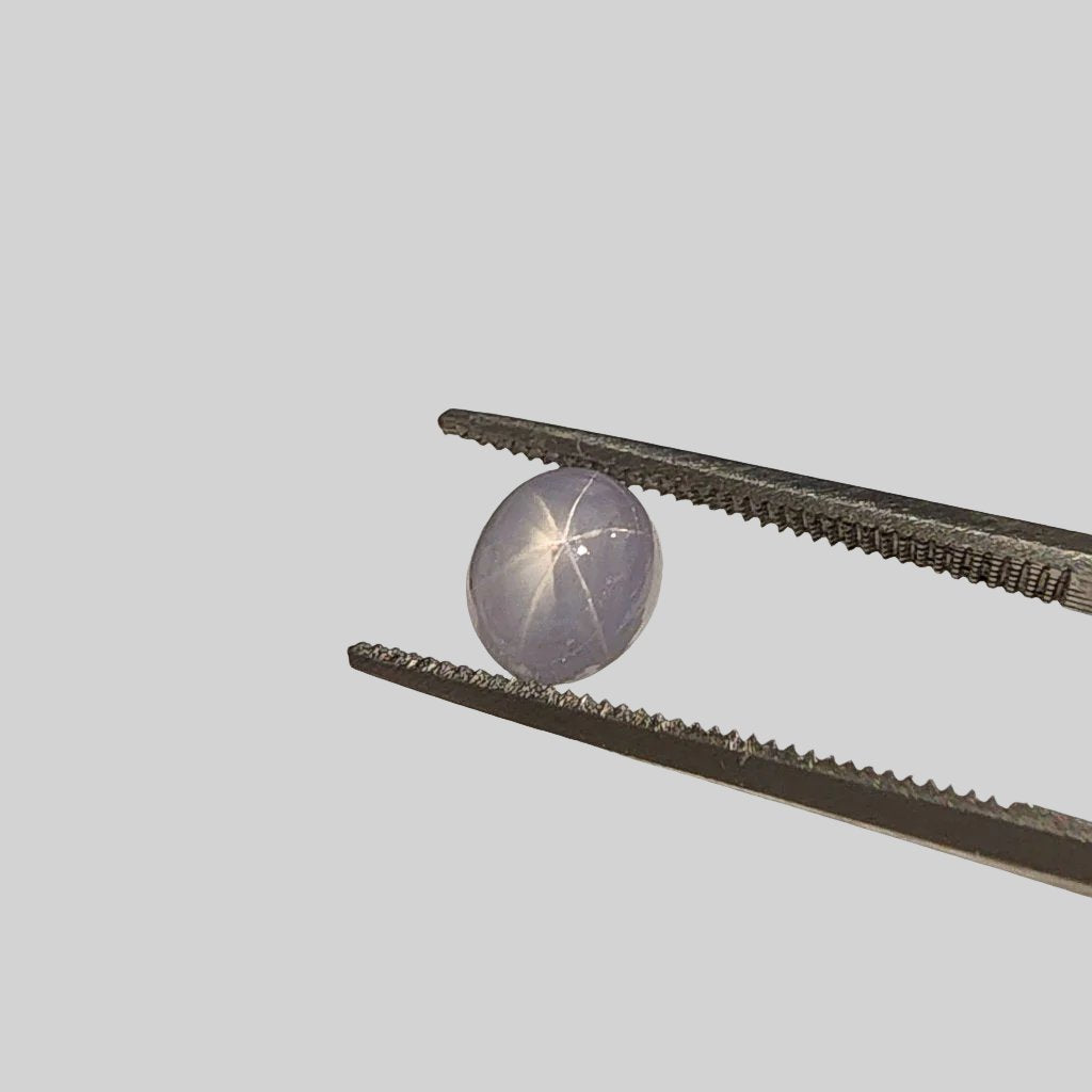  Star Sapphire | Oval Cabochon | Blue | 6.4x5.5mm 1.7ct | Myanmar 