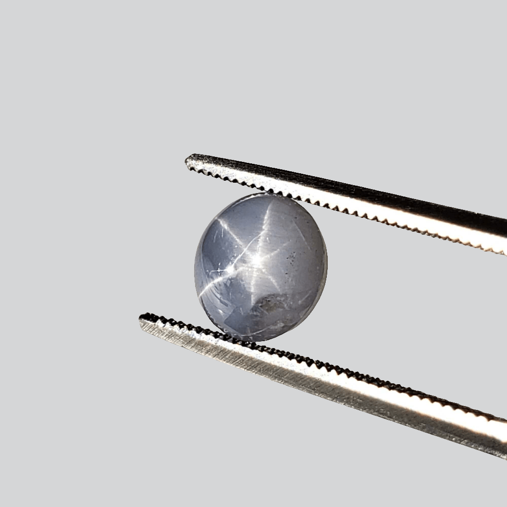  Star Sapphire | Oval Cabochon | Blue | 7x6.5mm 2.4ct | Myanmar | SO24 