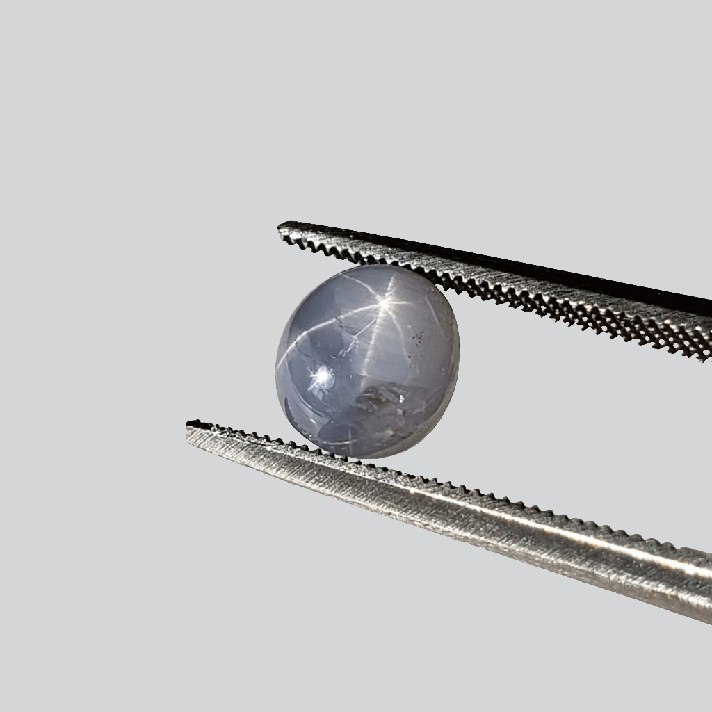  Star Sapphire | Oval Cabochon | Blue | 7x6.5mm 2.4ct | Myanmar | SO24 6