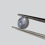  Star Sapphire | Oval Cabochon | Blue | 7x6.5mm 2.4ct | Myanmar | SO24 6