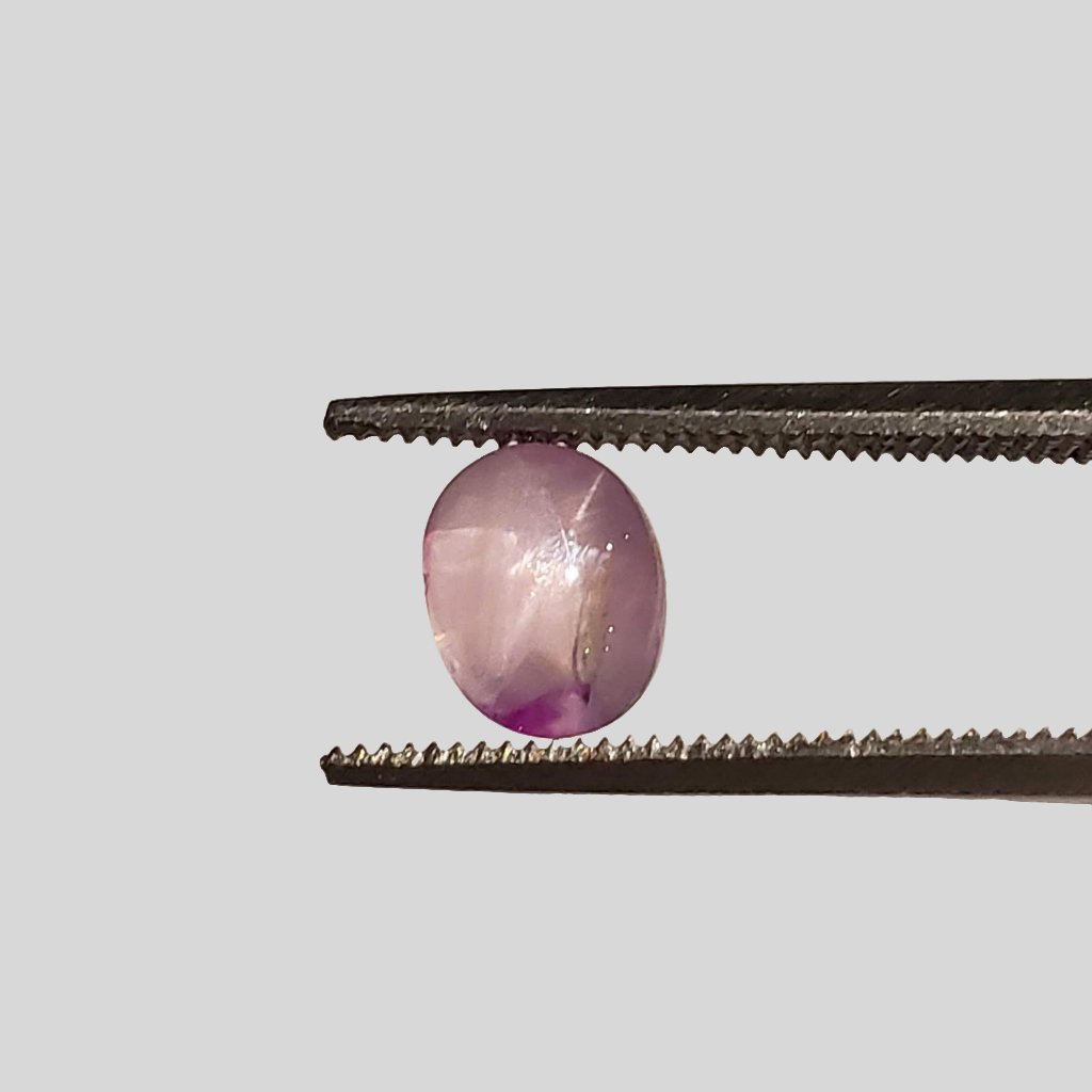  Star Sapphire | Oval Cabochon | Pink | 6.7x5.1mm 1.5ct | Myanmar 1