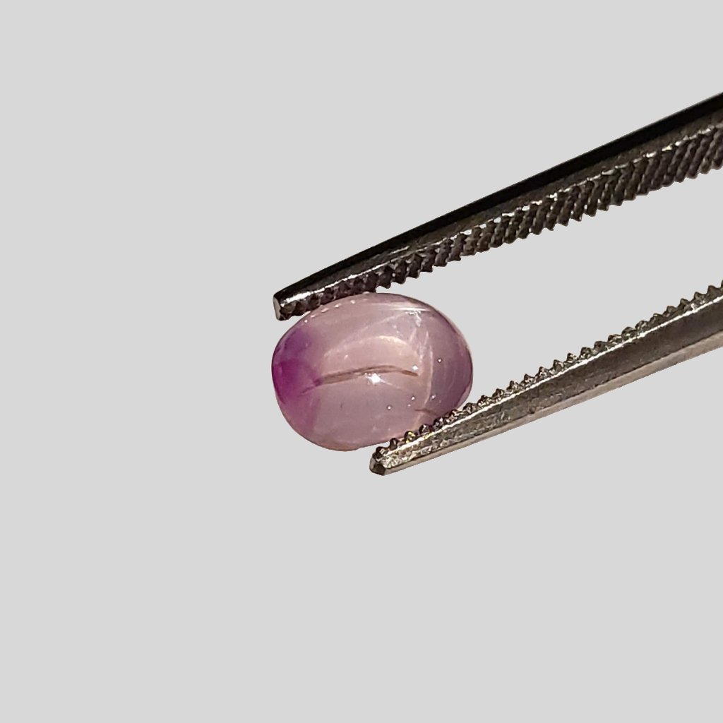  Star Sapphire | Oval Cabochon | Pink | 6.7x5.1mm 1.5ct | Myanmar 4