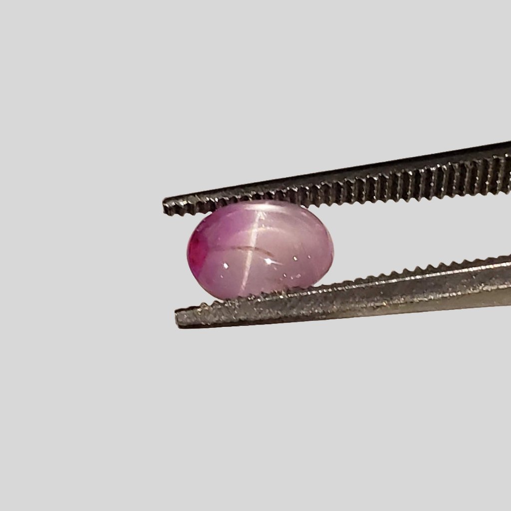  Star Sapphire | Oval Cabochon | Pink | 6.7x5.1mm 1.5ct | Myanmar 5