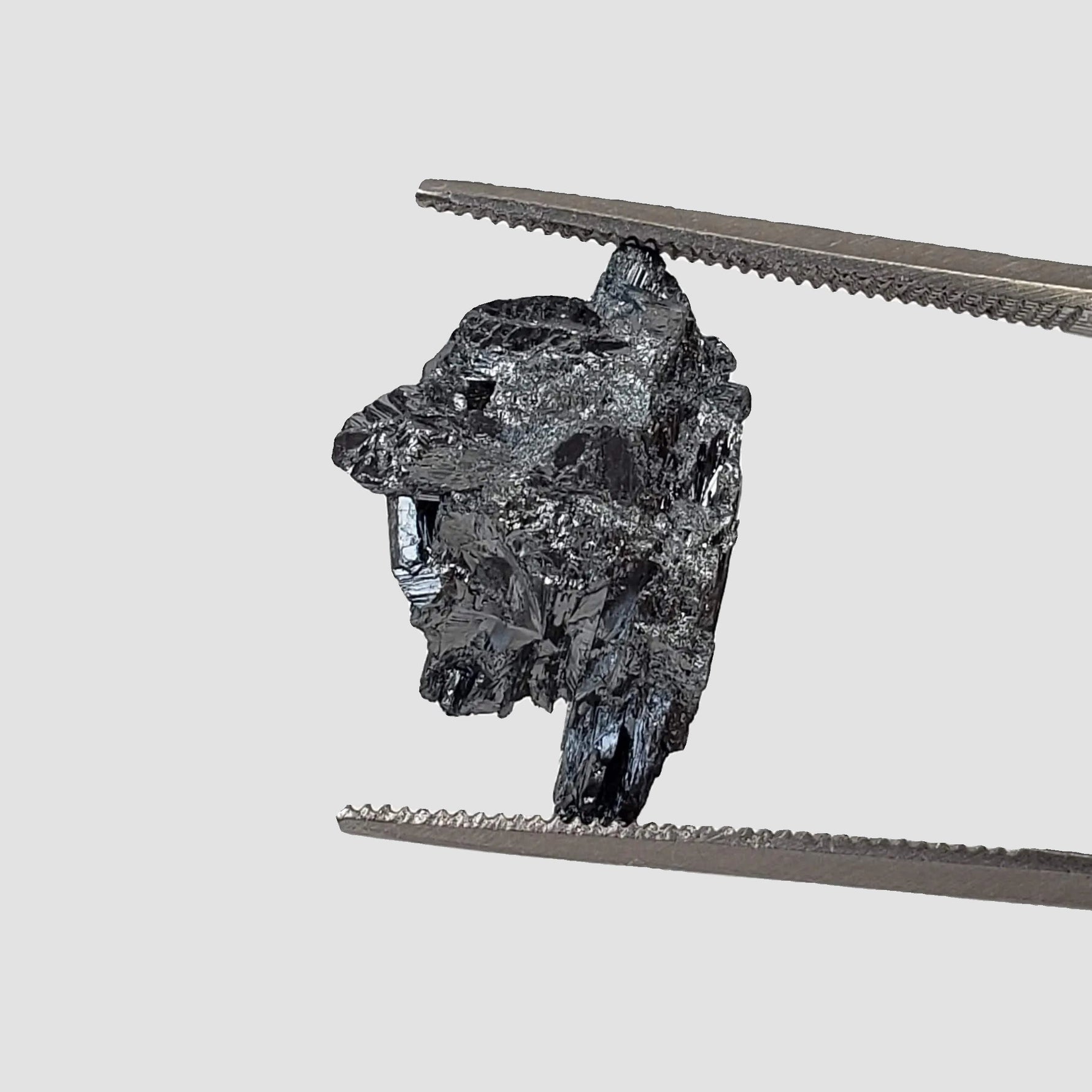  Stibnite Crystal Spray | Shiny Metallic Mineral | 1.49 Gr | Xikuangshan Mine, China 1