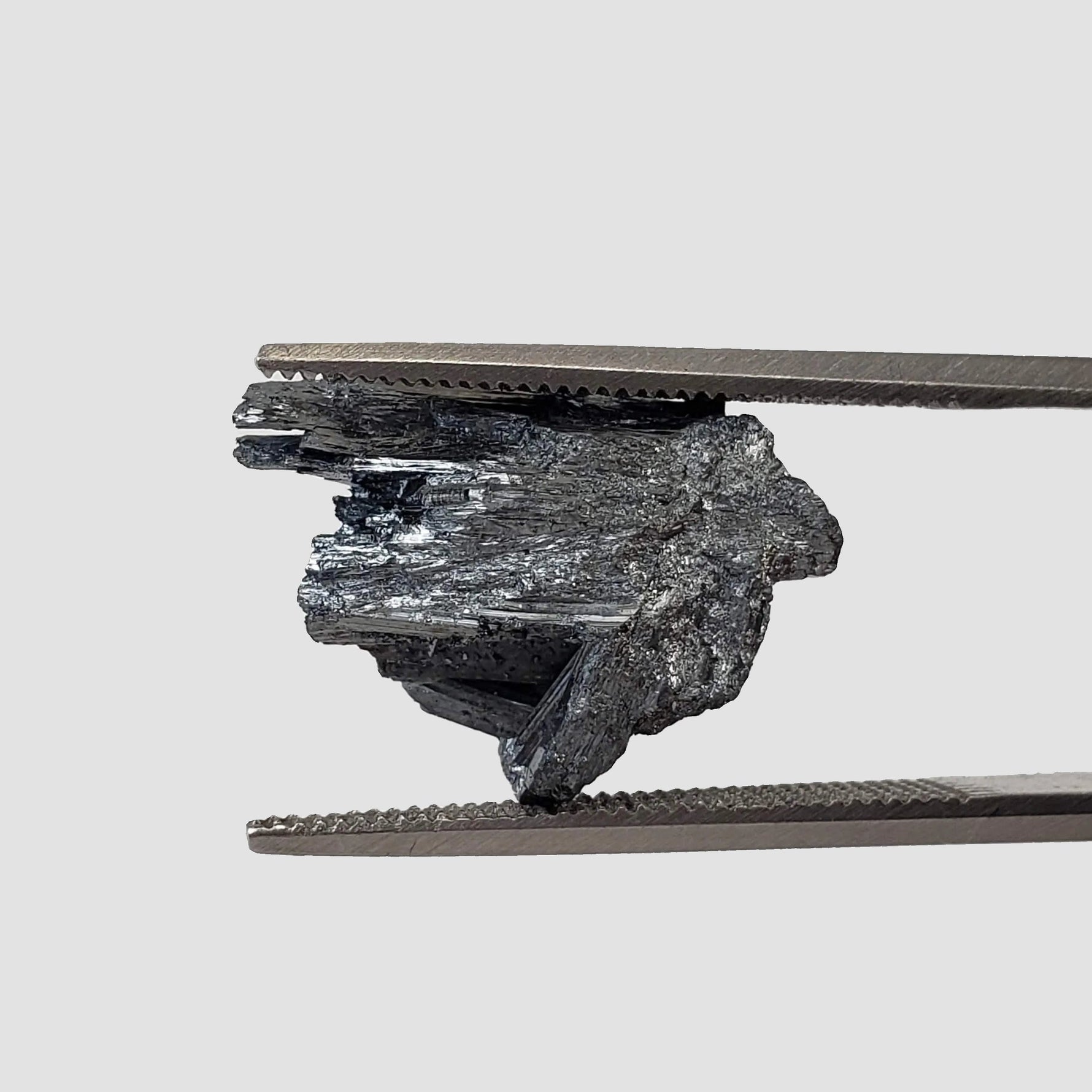  Stibnite Crystal Spray | Shiny Metallic Mineral | 1.49 Gr | Xikuangshan Mine, China 3