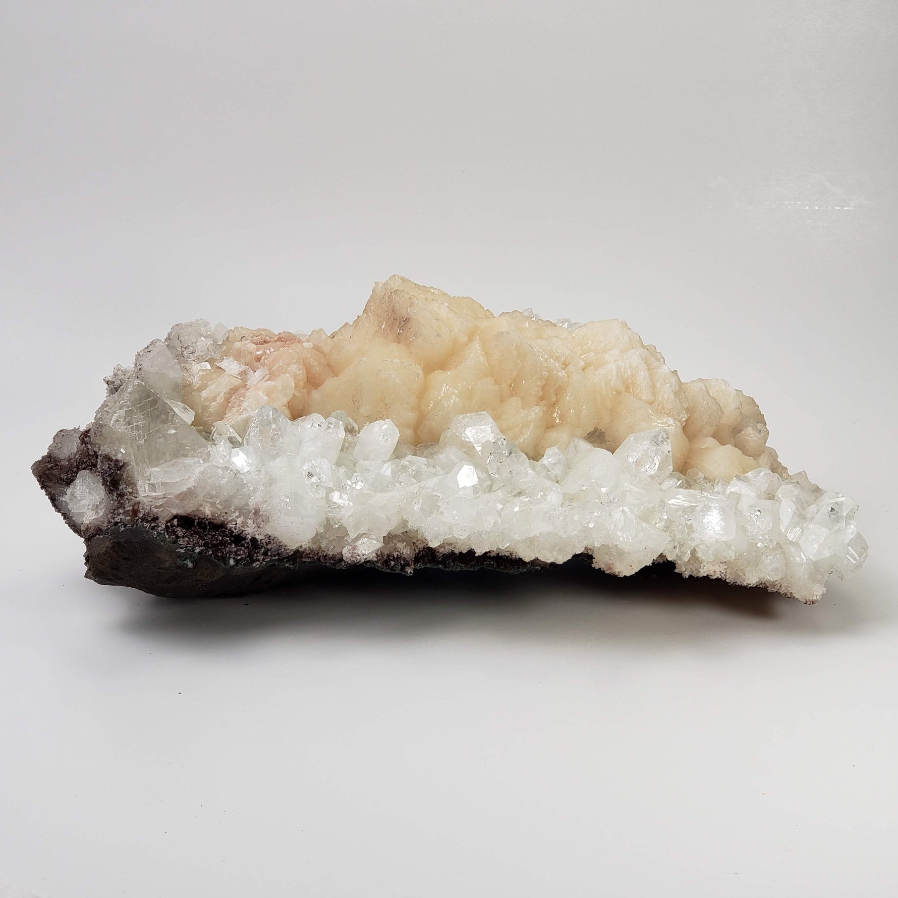  Stilbite Flower on Apophyllite Crystal Bed | 3.73 KG | Jalgaon, India 6