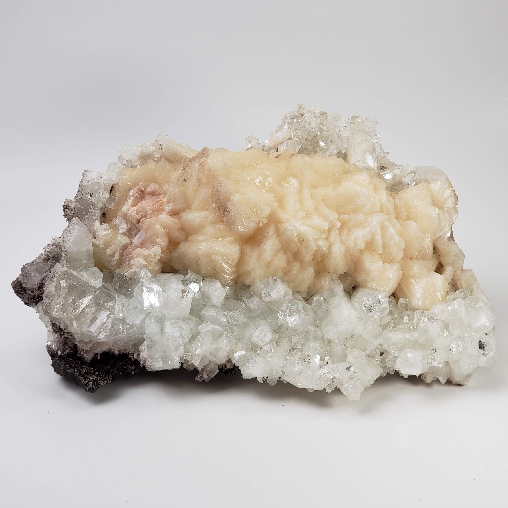  Stilbite Flower on Apophyllite Crystal Bed | 3.73 KG | Jalgaon, India 2