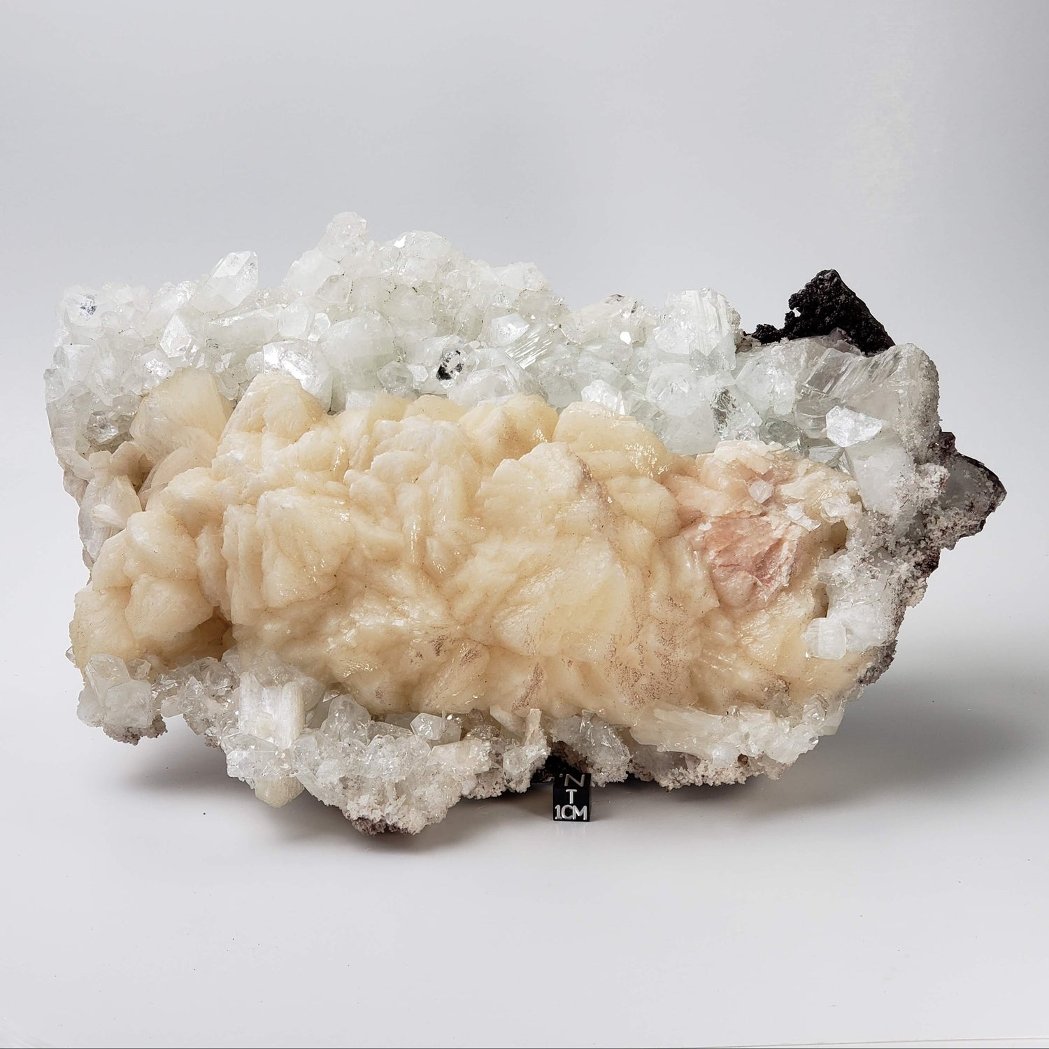  Stilbite Flower on Apophyllite Crystal Bed | 3.73 KG | Jalgaon, India 