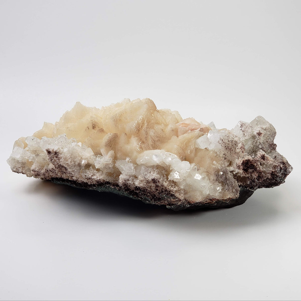  Stilbite Flower on Apophyllite Crystal Bed | 3.73 KG | Jalgaon, India 3