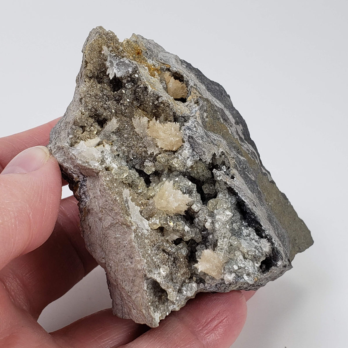  Strontianite and Calcite on Matrix | 215 grams | Mandata, Pennsylvania, USA 6