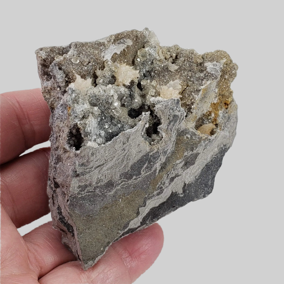  Strontianite and Calcite on Matrix | 215 grams | Mandata, Pennsylvania, USA 1